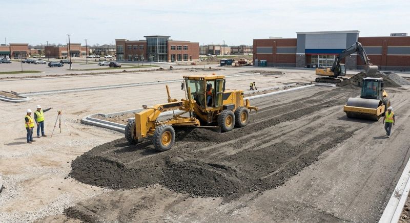 Parking Lot Excavation in Suwanee, GA