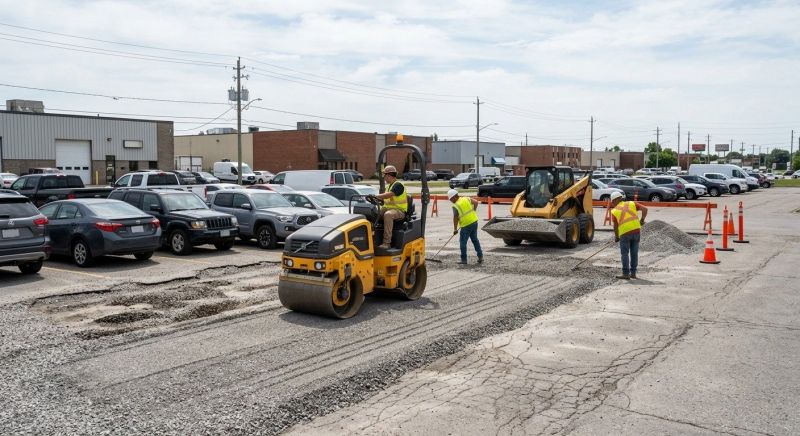 Parking Lot Gravel Repair in Marietta, GA